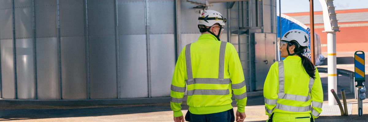 Workers on site
