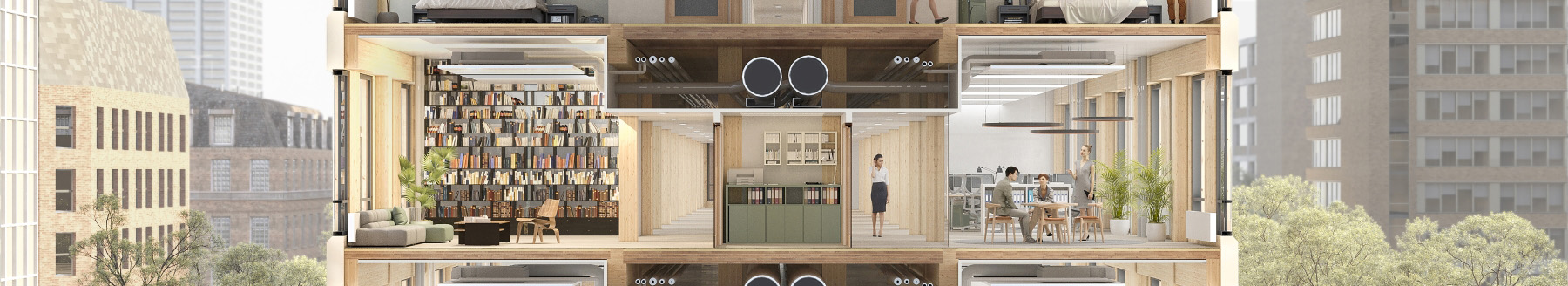 Building concepts for designing mixed use buildings