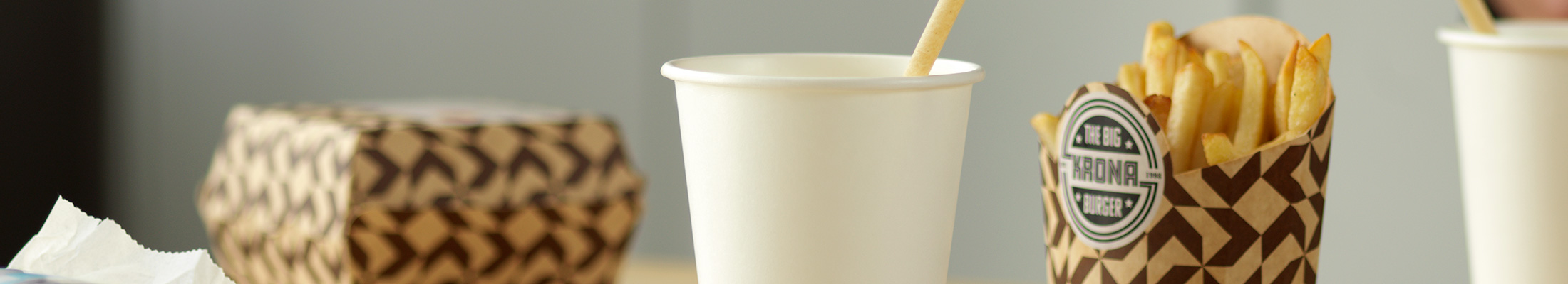 Aqua dispersion barrier by Stora Enso used in food service packaging