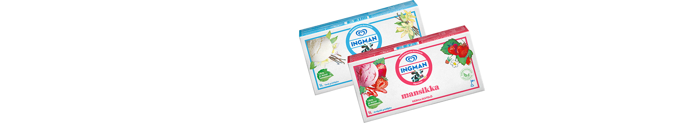 Ingman ice cream new cartons