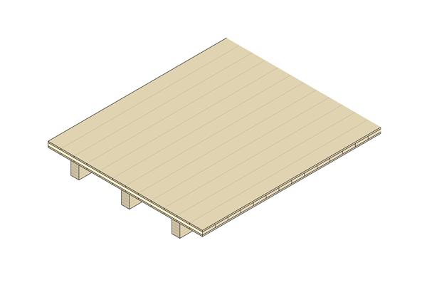 CLT rib panel type 1