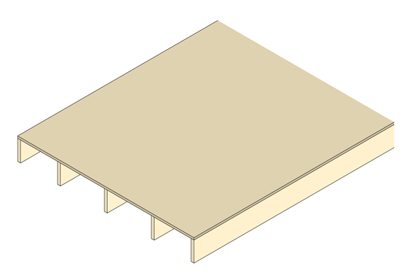 LVL rib panel type 1 perspective